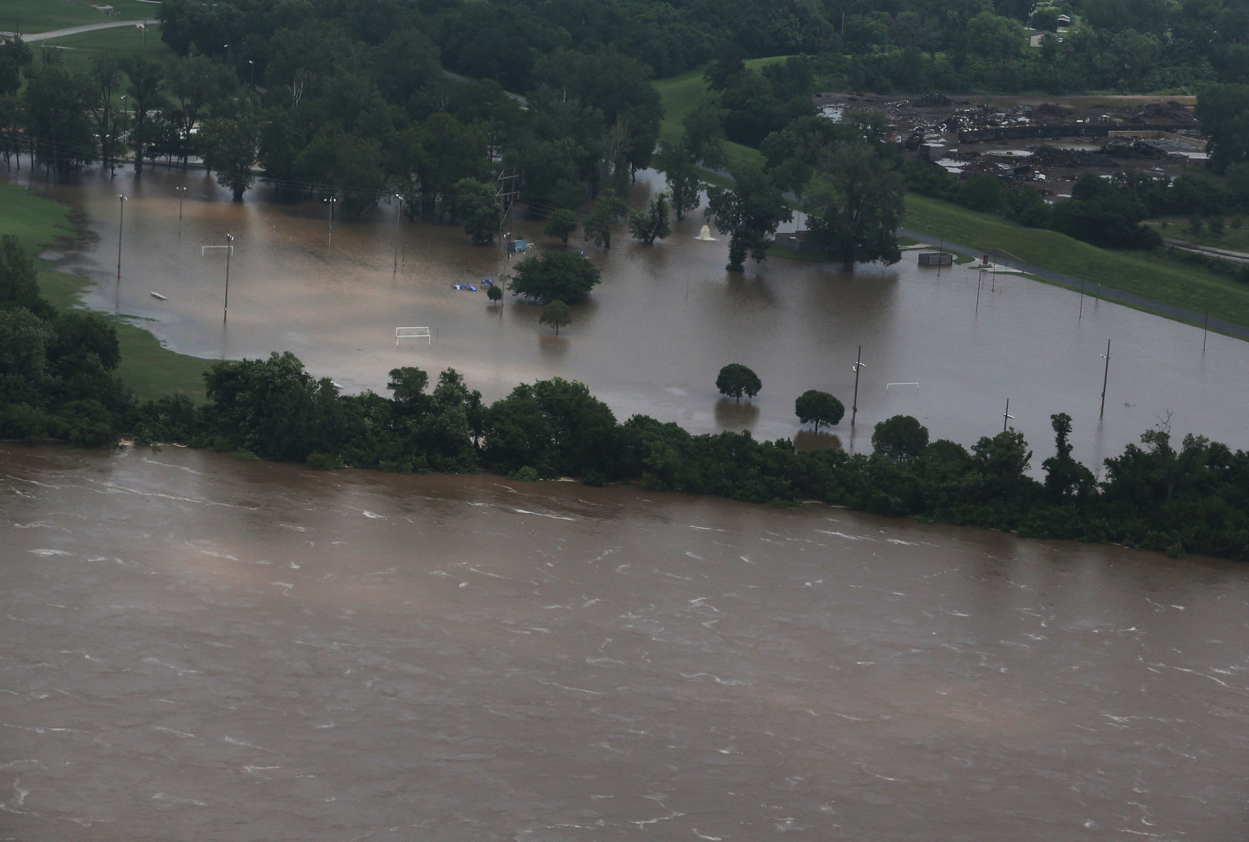 Flooding Aerial